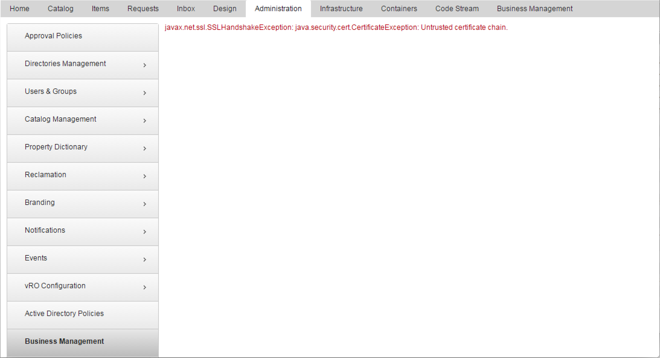 Hero image for: How-to fix vRealize Business error "Untrusted certificate chain" after an upgrade to vRA 7.3 and vRB 7.3
